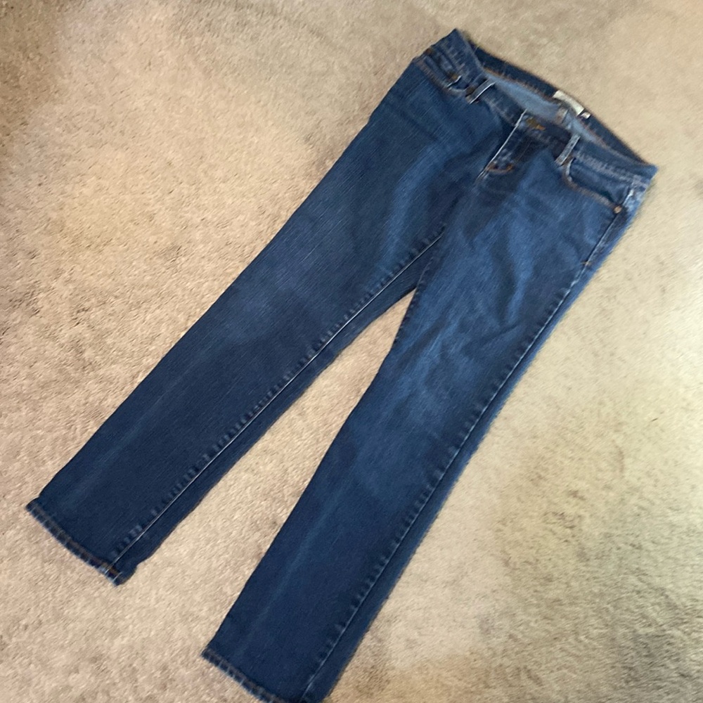Abercrombie & Fitch Erin Stretch Straight Leg Denim Jeans Women's 4 Short